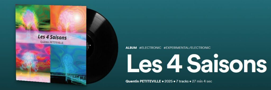 Album Vinyle "Les 4 Saisons" de Quentin PETITEVILLE alias DJ YAK'Ô